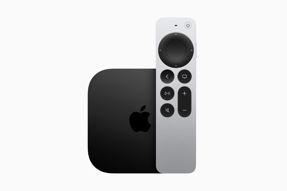 Apple Siri Remote — 7 buttons, aluminum body, rechargeable