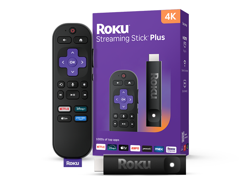 Roku Streaming Stick 4K with voice remote